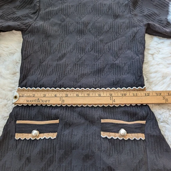 Sandro Black Knit Dress 2 /Medium / US 6 - Picture 13 of 14